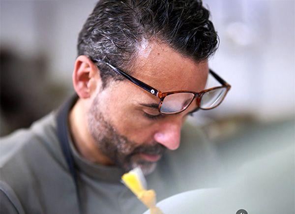 JOAQUÍN BAEZA en la cocina de su restaurante