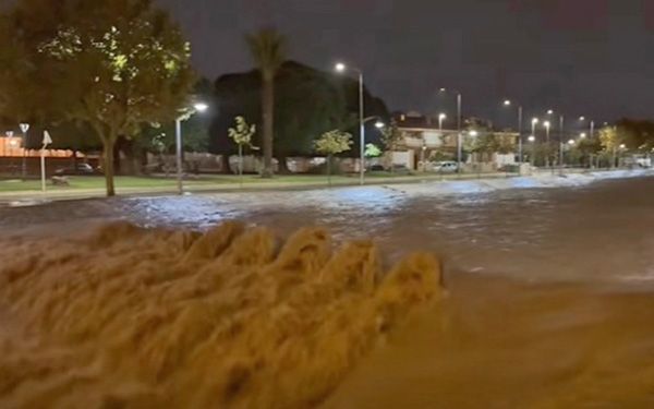 Tormenta violenta en Pilar de la Horadada