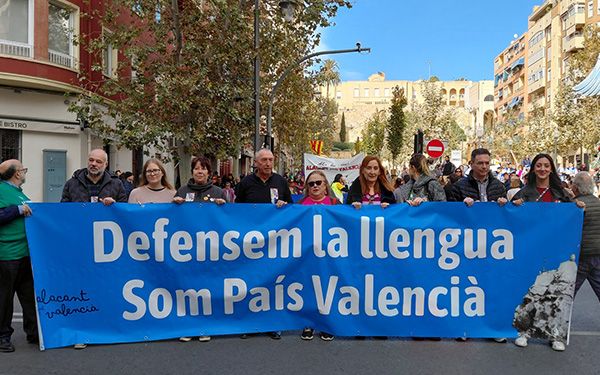 Movilizaciones en defensa del valenciano